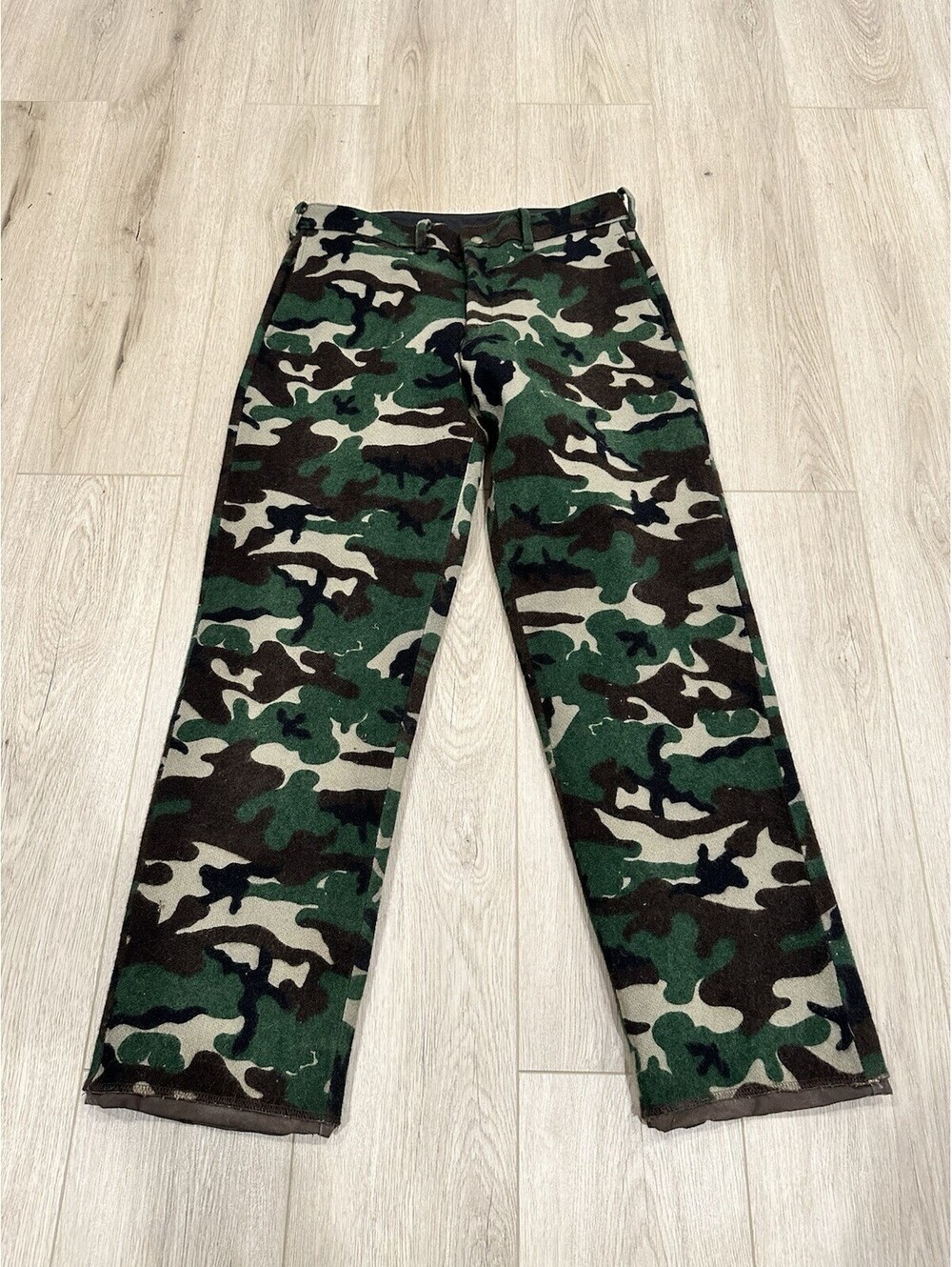 Cabela's Whitetail Clothing Goretex Camo Pants Wool VTG Heavy Outdoor Sz 34
